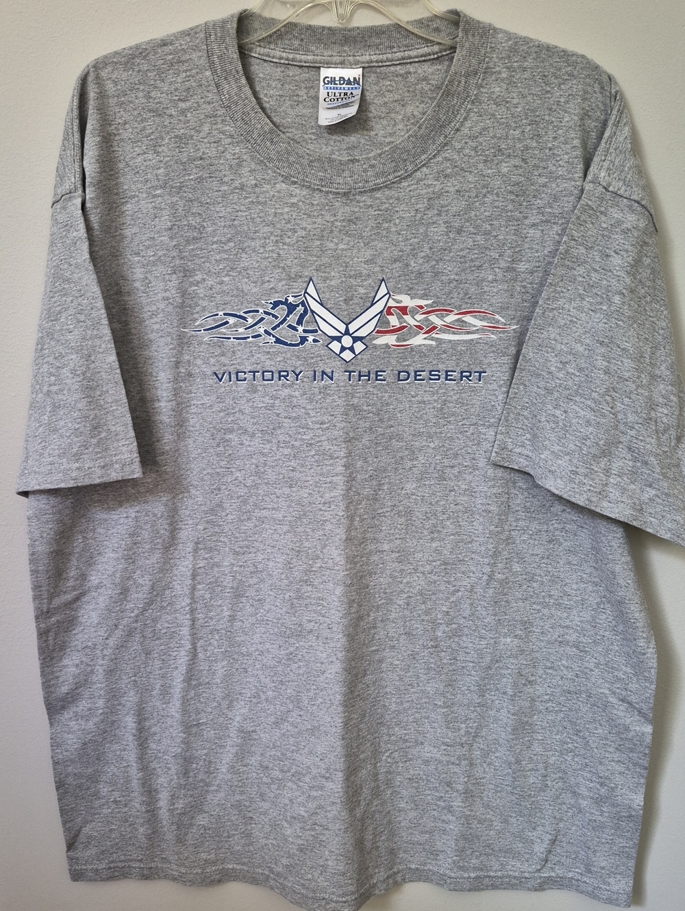 Vtg Air Force Tee Gildan Mens XL Victory In The Desert 1991 Gulf War Memorabilia